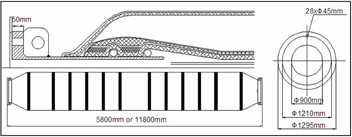 DN900 Dredging Self Floating Rubber Hose Drawing.jpg